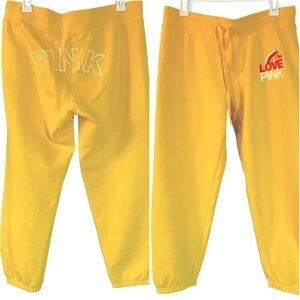 PINK Victoria's Secret Sweatpants Iconic PINK Letters Stitched Across Tush